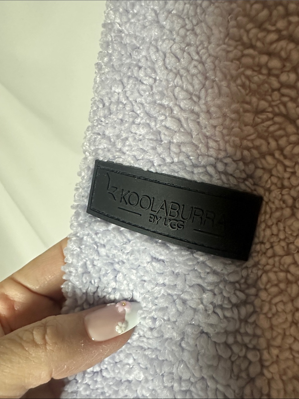 Koolaburra by UGG Lavender Quilted Sherpa Jacket with Black Trim - Picture 9 of 10